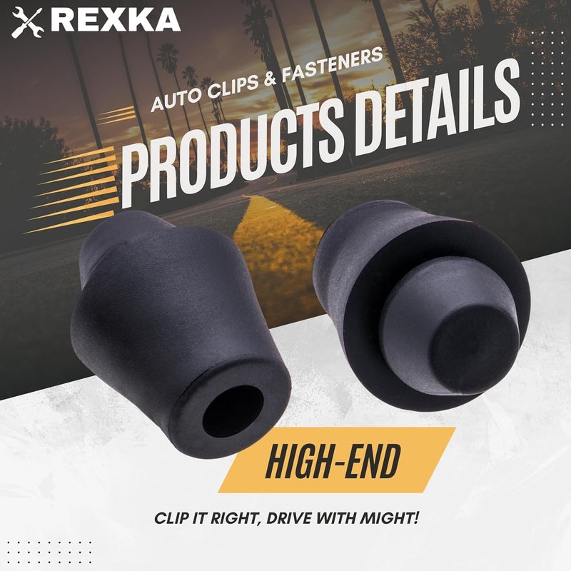 Rexka 5 قطع من وسادة توقف مطاطية لغطاء محرك نيسان إنفينيتي 65829-50A00 أرمادا كيوب فرونتير ماكسيما روج سنترا تيان فيرسا FX35 45 QX56 - Image 3